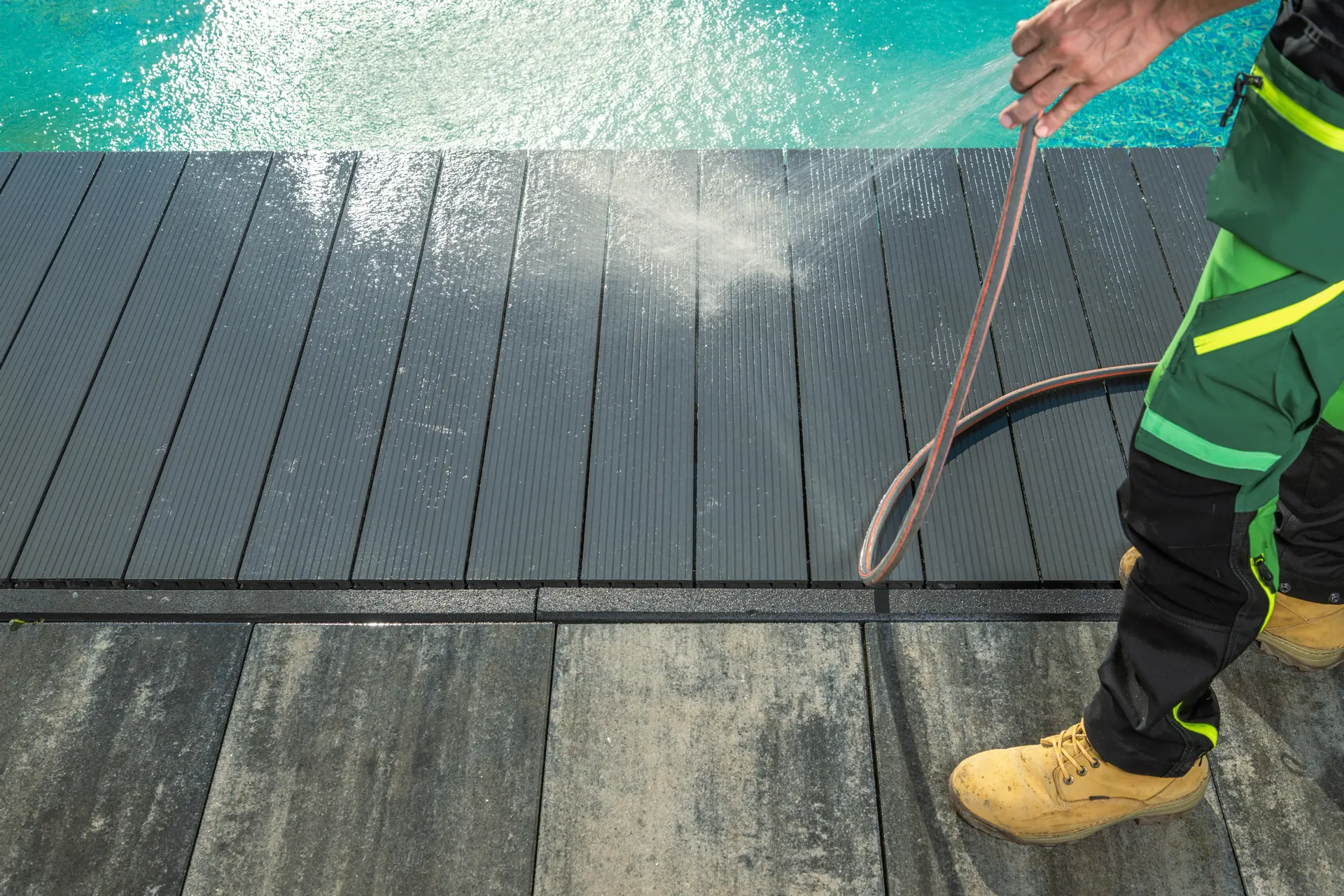 Pool Deck Pressure Washing