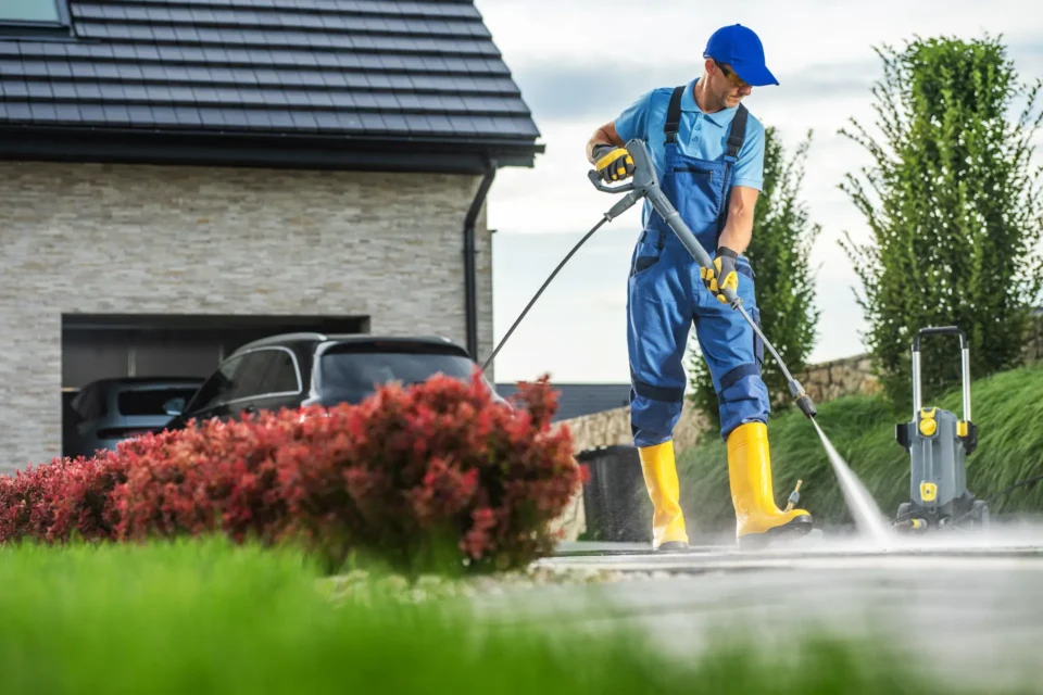 Driveway And Garage Pressure Washing