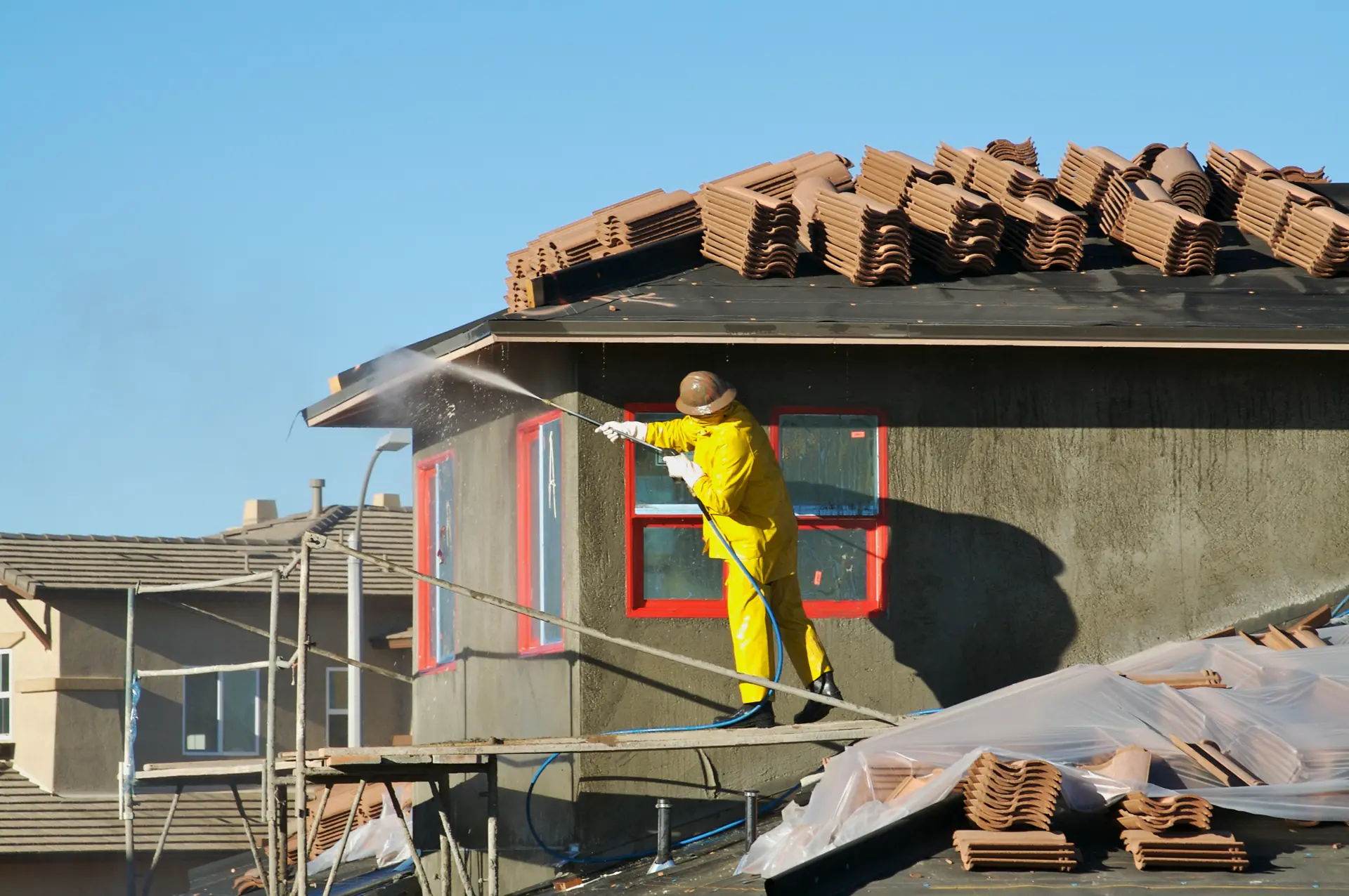 Historical Buildings Pressure Washing Construction Sites