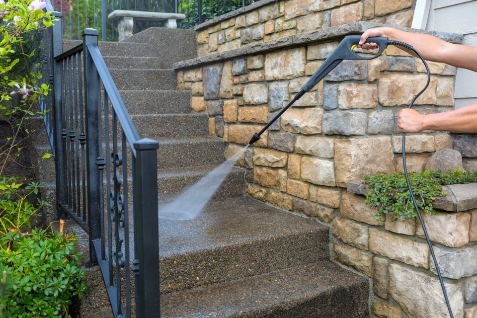 Stairway Pressure Washing